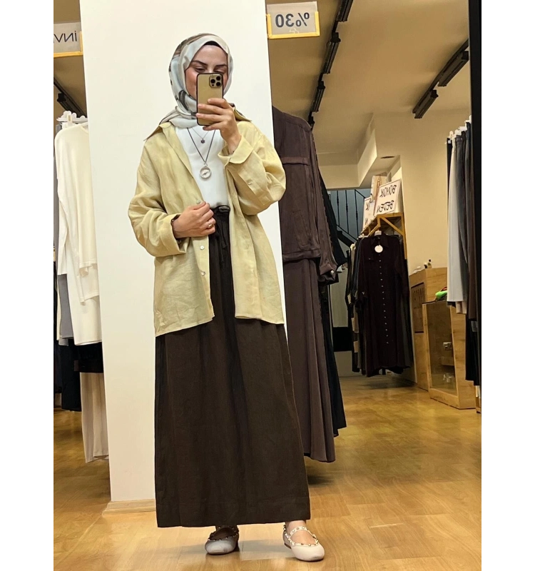 QooQ Lin Gömlek 25SS212