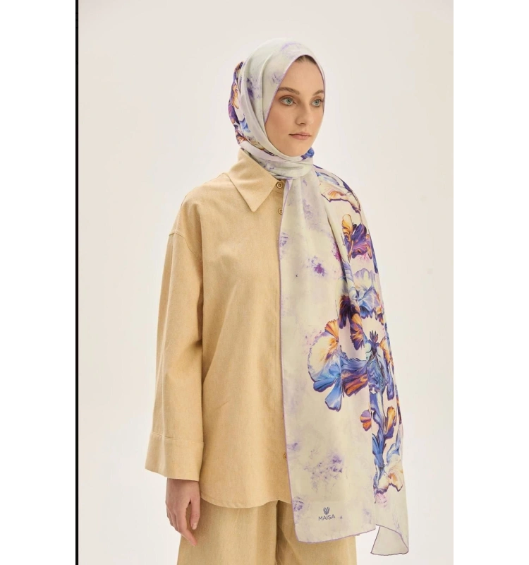 Reyya Pamuk İpek Şal 70x190cm