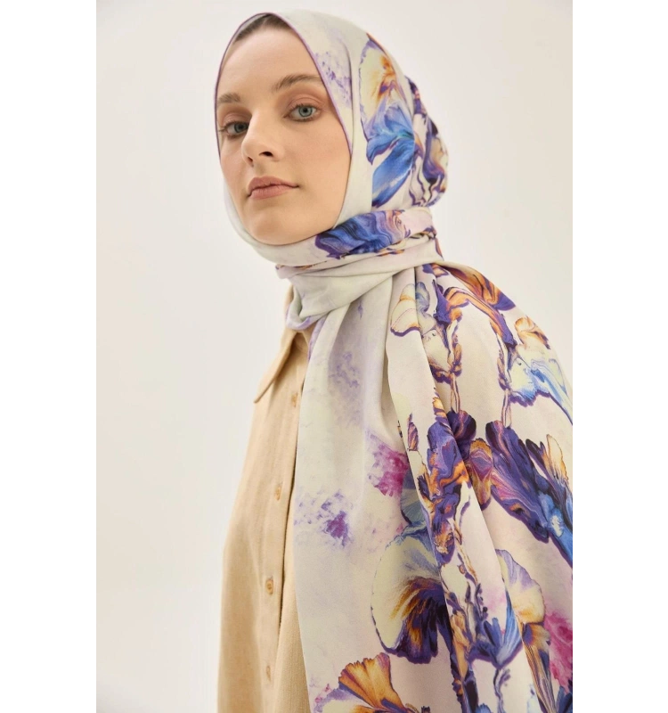 Reyya Pamuk İpek Şal 70x190cm