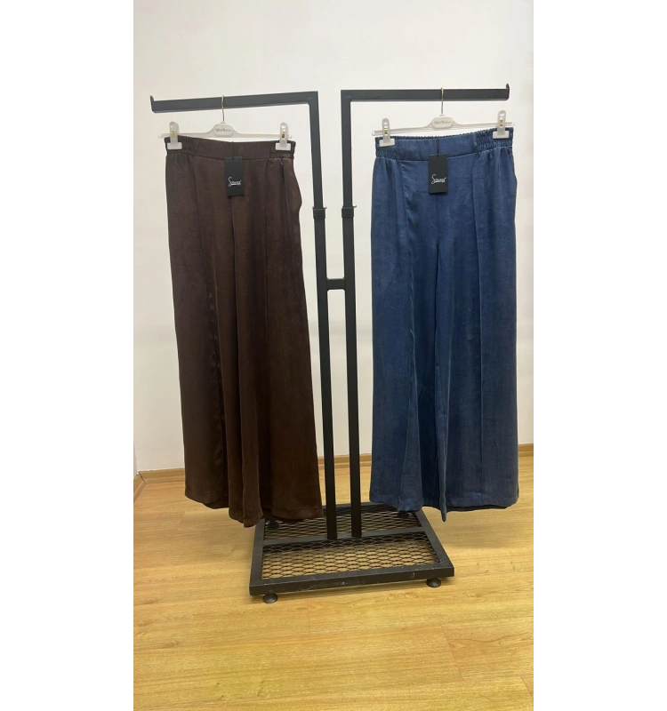 Sentez İpek Cupra Geniş Paça Pantolon 25Y-SZ-5556