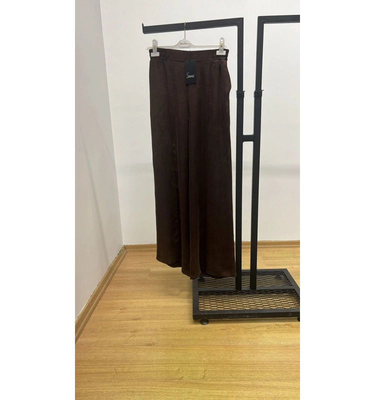 Sentez İpek Cupra Geniş Paça Pantolon 25Y-SZ-5556