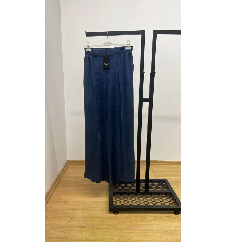 Sentez İpek Cupra Geniş Paça Pantolon 25Y-SZ-5556