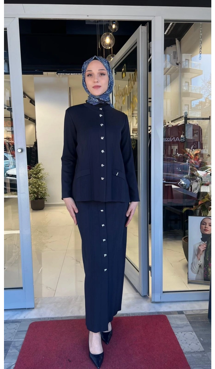 Düğmeli Klasik Triko Ceket T26Y-8209