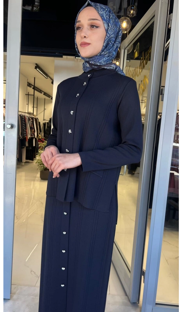 Düğmeli Klasik Triko Ceket T26Y-8209