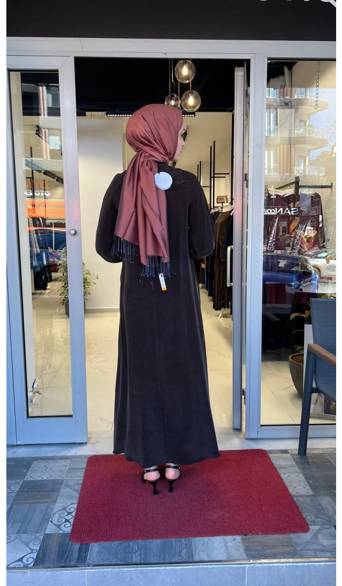 Nakış Detaylı Cupro Elbise T26Y-4015