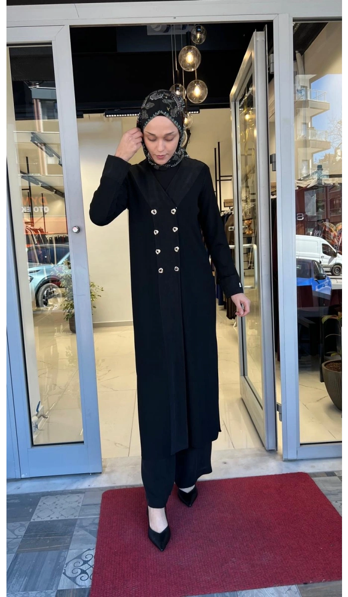 Kruvaze Yaka Cupro Detaylı Triko Hırka T26Y-9004