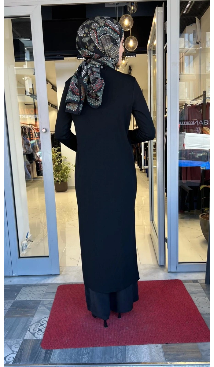 Kruvaze Yaka Cupro Detaylı Triko Hırka T26Y-9004
