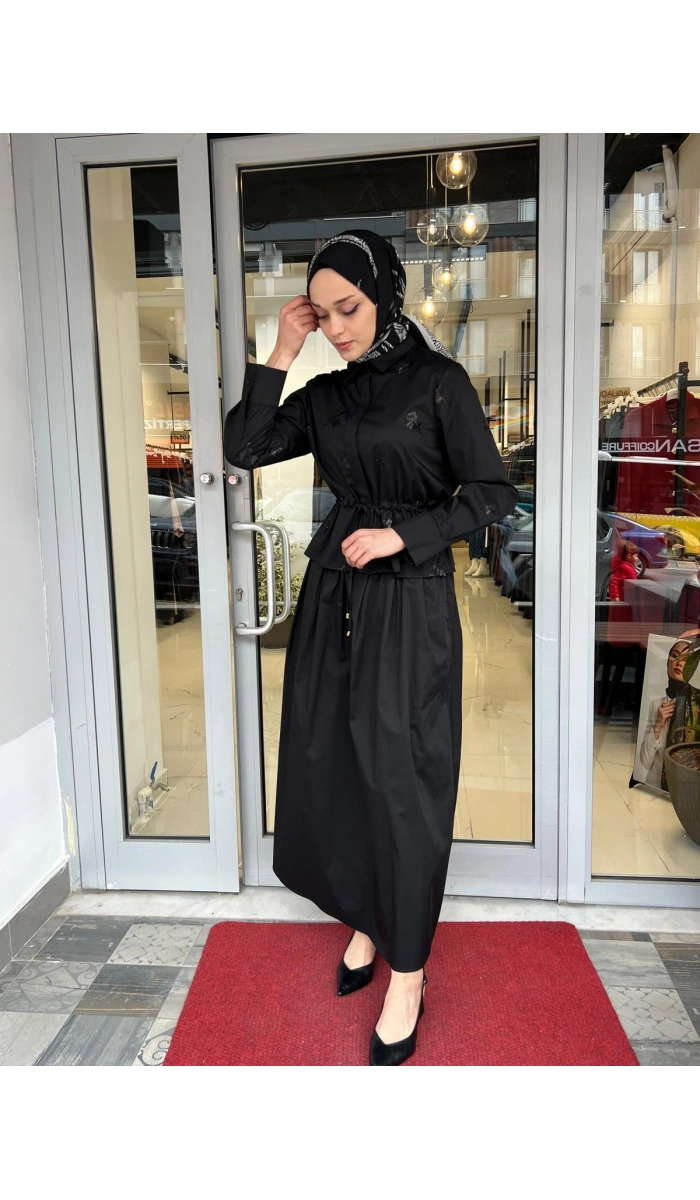 Opera Pul Payet İşleme Detaylı Etek Takım TD26Y05000040