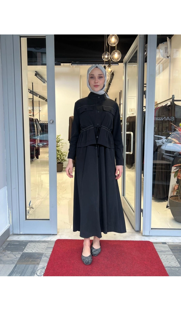 Garni Detaylı Ceket Manu Elbise 26YPR06.0167
