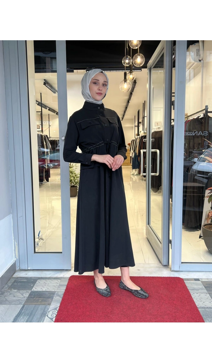 Garni Detaylı Ceket Manu Elbise 26YPR06.0167