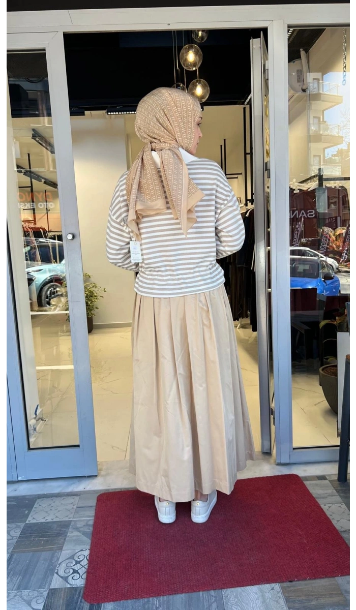 Çizgili Gömlekli Sweat 26YPR37.0005