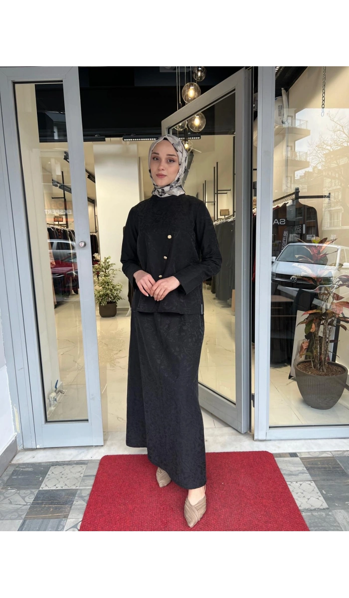Ön Kısmı Çizgi Detay Etek 26MY4107
