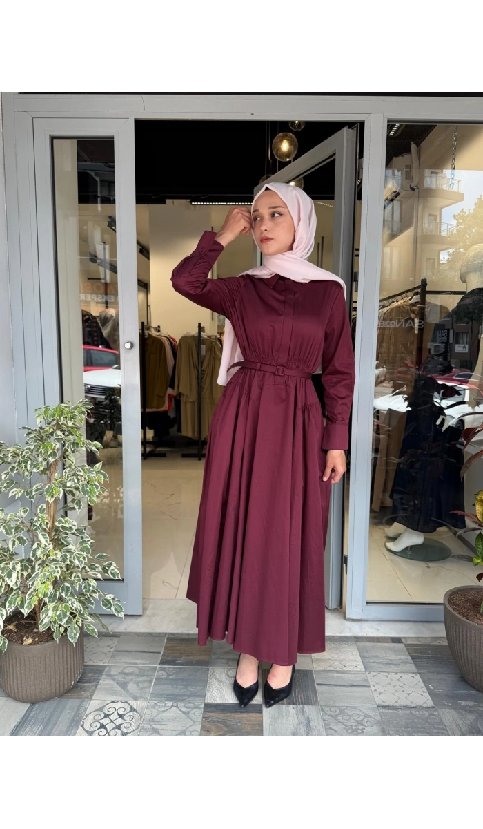 Alba Pamuklu Elbise TD-2202