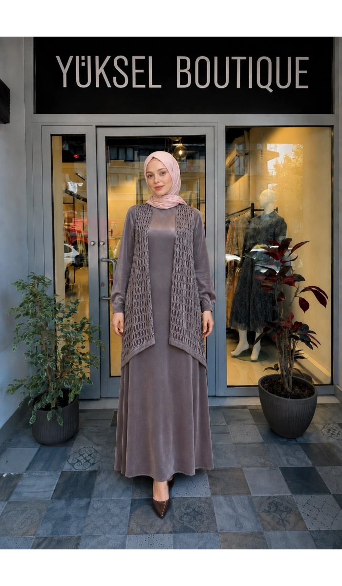Almarwah Black Elbise 25Y-303834