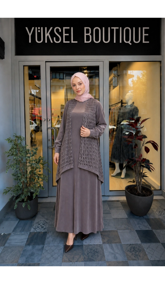 Almarwah Black Elbise 25Y-303834