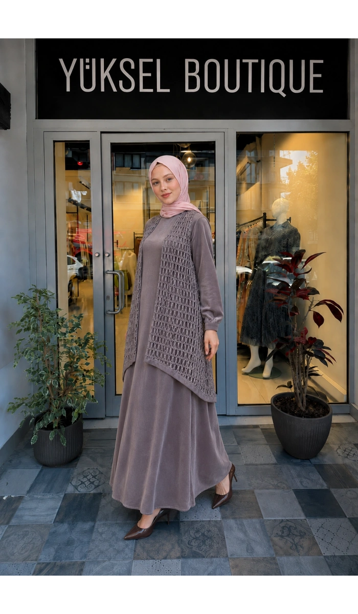 Almarwah Black Elbise 25Y-303834