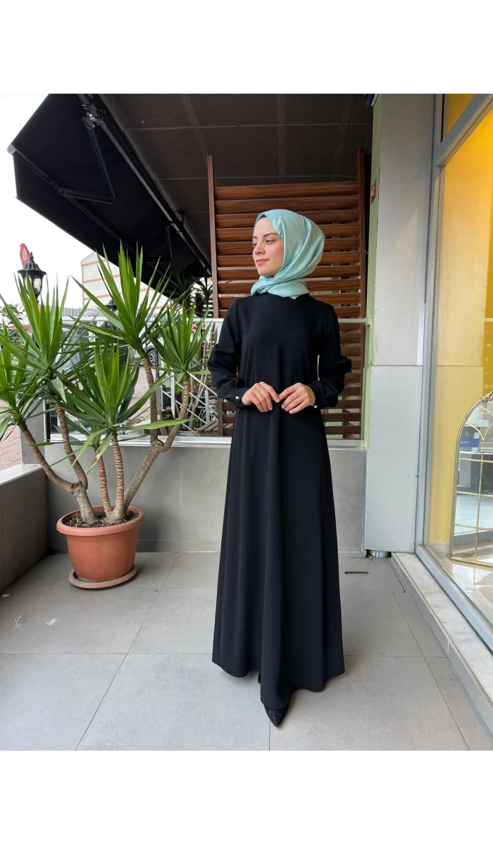 Almarwah Black Elbise T26K-90494