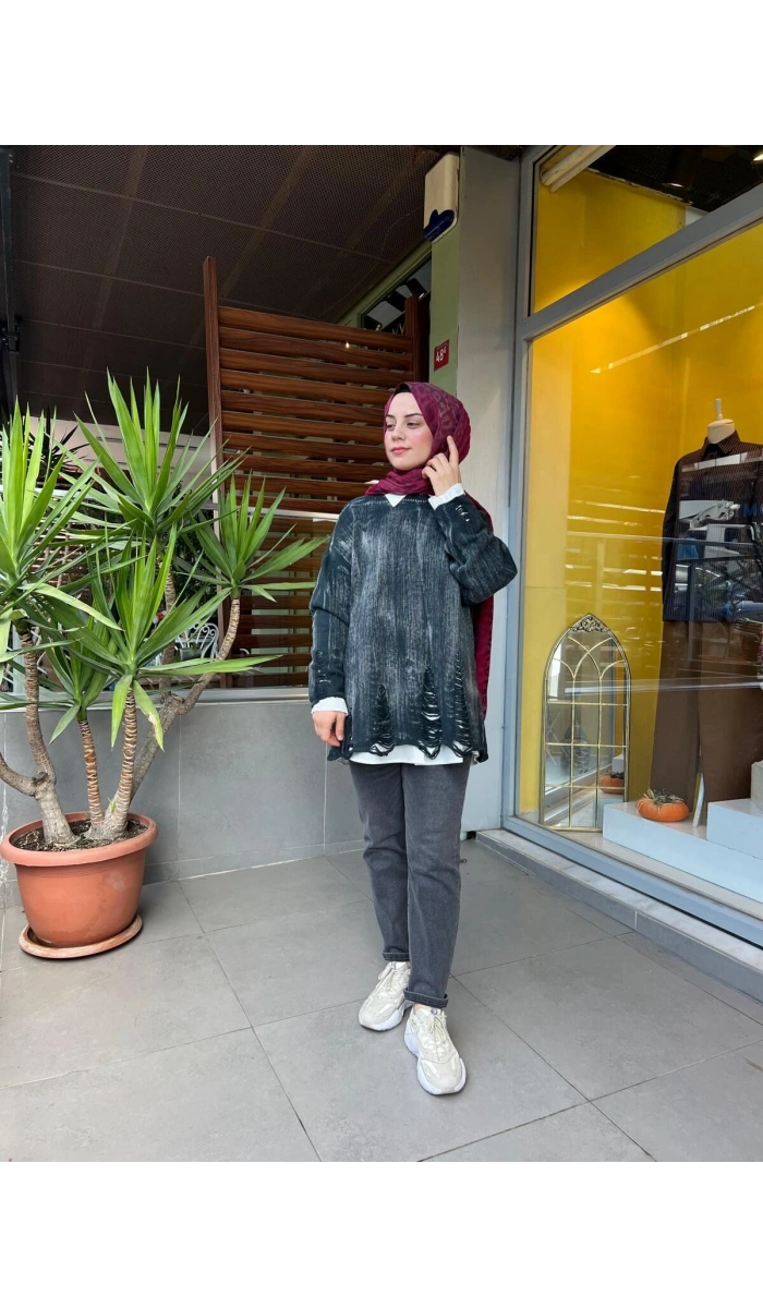 Almarwah Black Triko Kazak T26K-102241