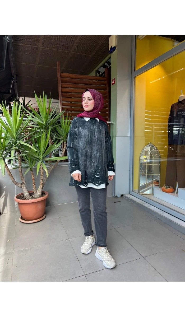 Almarwah Black Triko Kazak T26K-102241