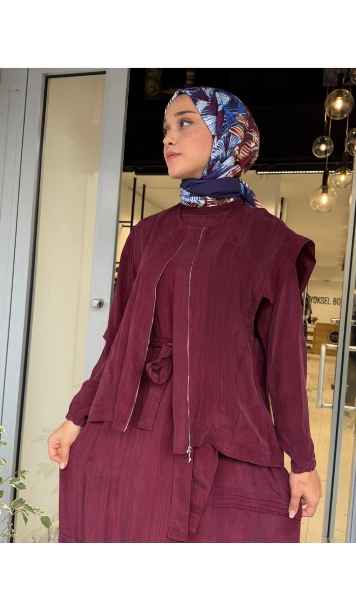 Elbise Bordo 40837