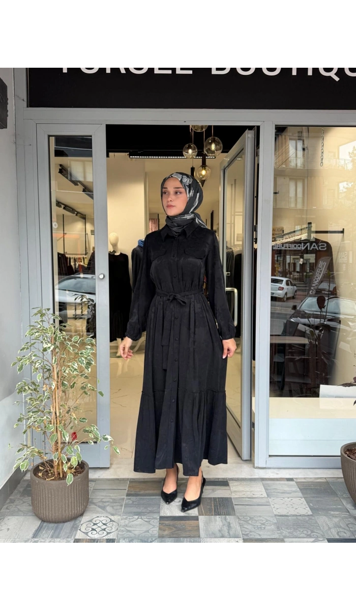 Elbise Siyah 40807