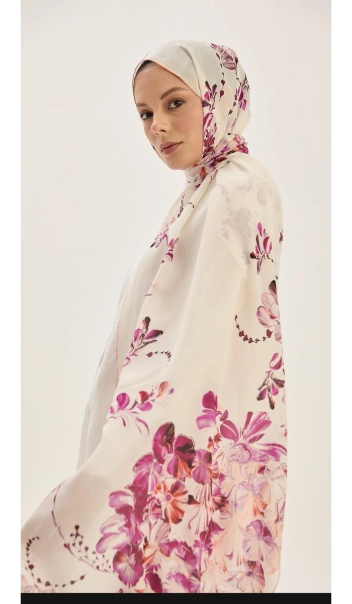 Helya Krep İpek Şal 70x190cm