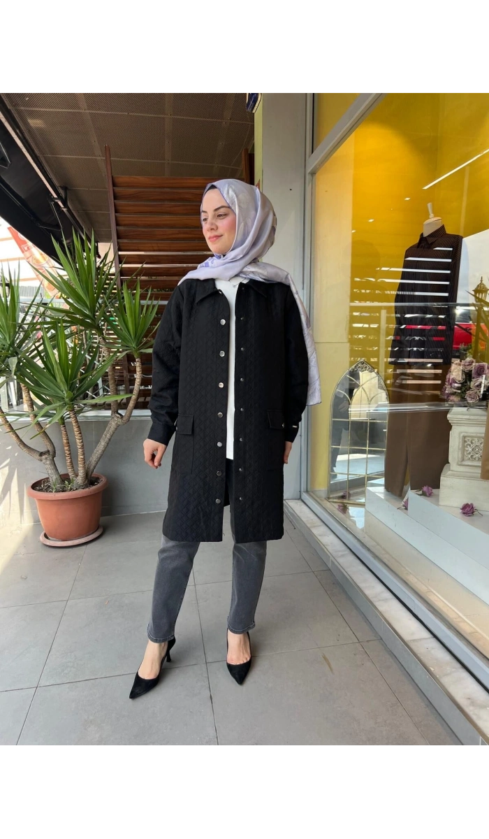 İnvee Kapitone Uzun Gömlek 6879