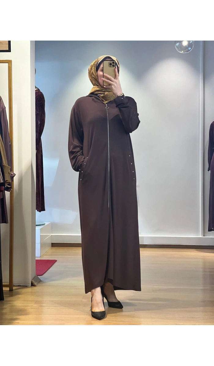 İnvee Taş Detaylı Penye Kap 6953