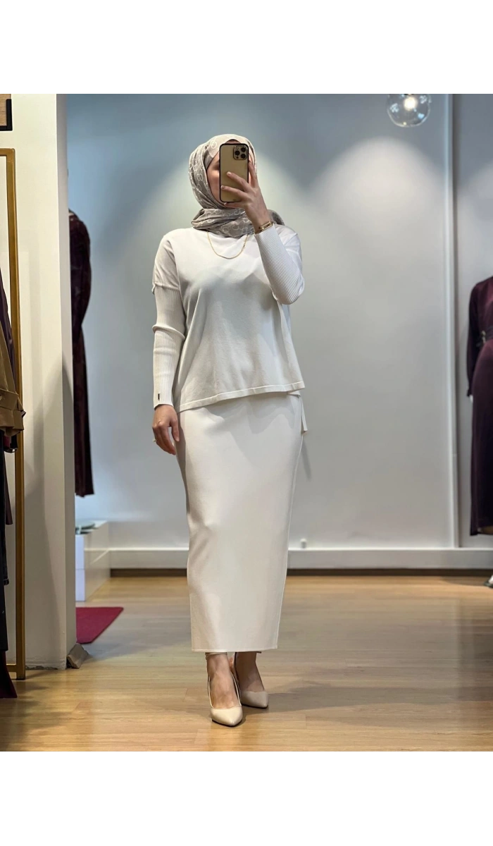 İnvee Triko Kalem Etek 5685