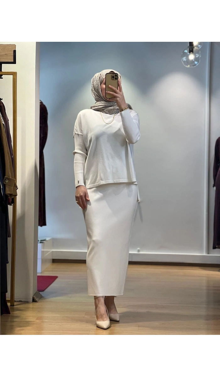 İnvee Triko Kalem Etek 5685