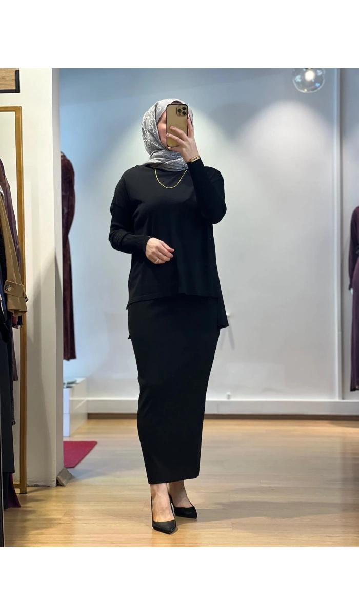 İnvee Triko Kalem Etek 5685