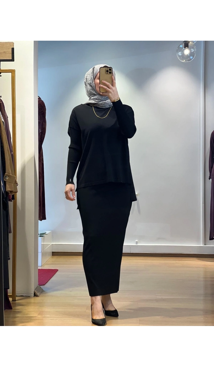 İnvee Triko Kalem Etek 5685