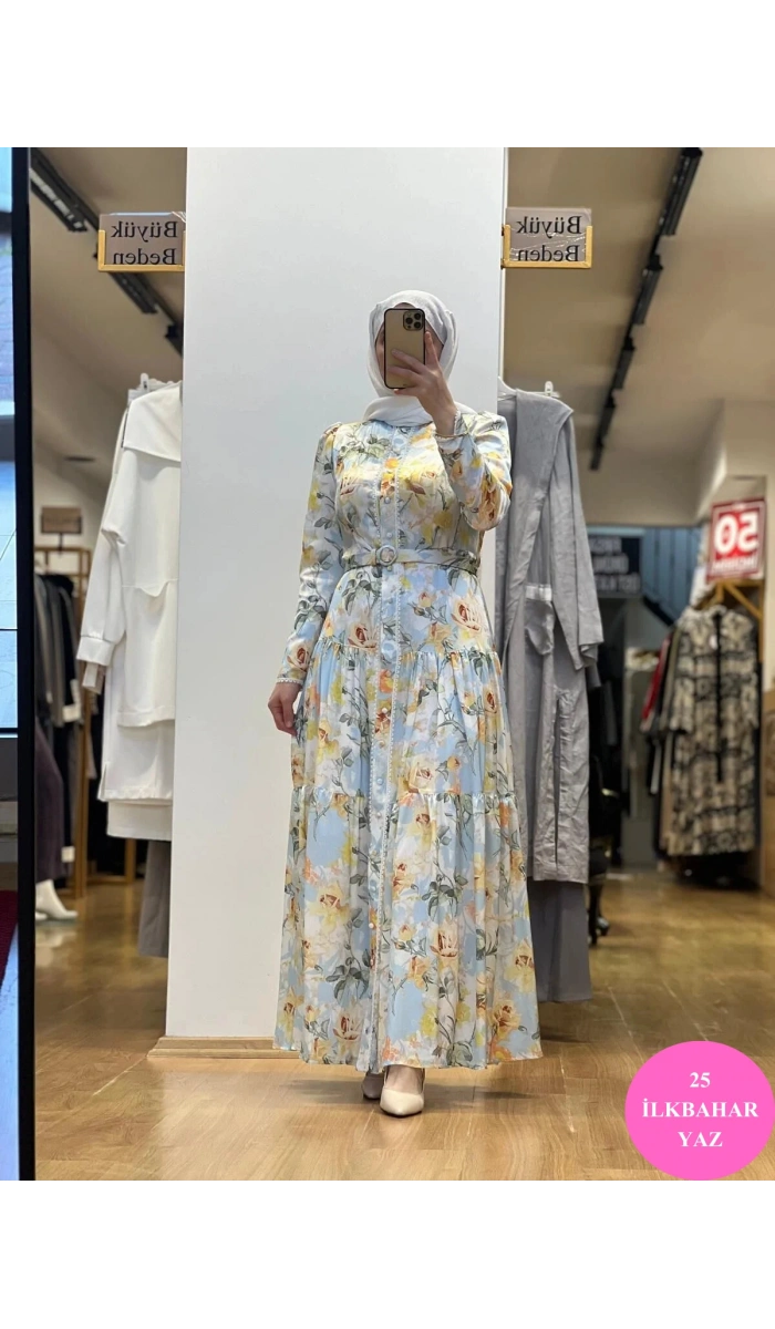 Jamıla Sarah Gülnaz Elbise SS25-3073