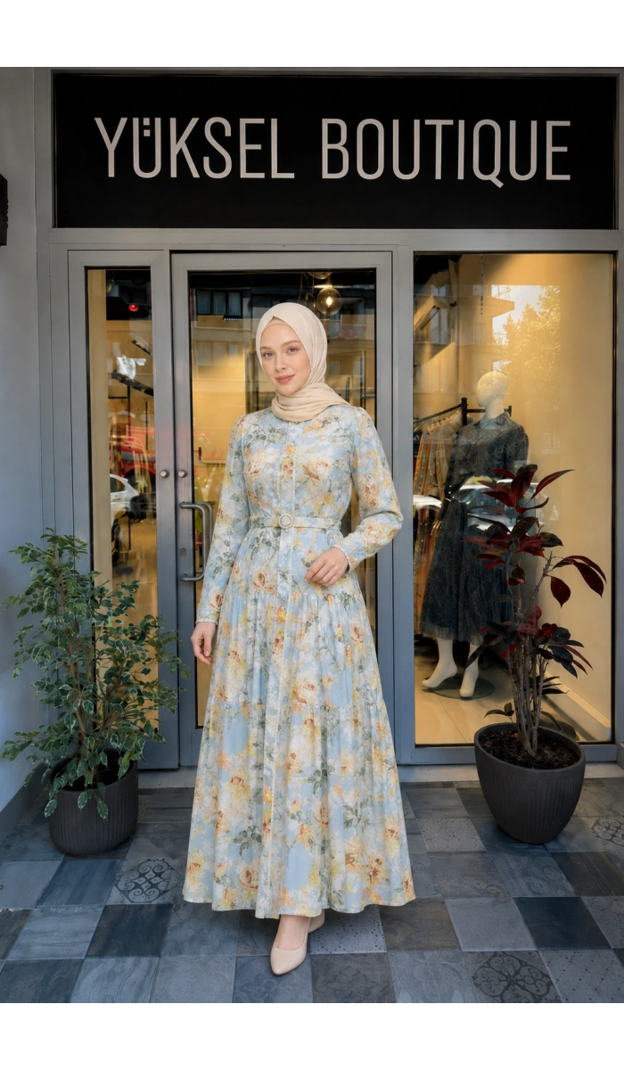 Jamıla Sarah Gülnaz Elbise SS25-3073