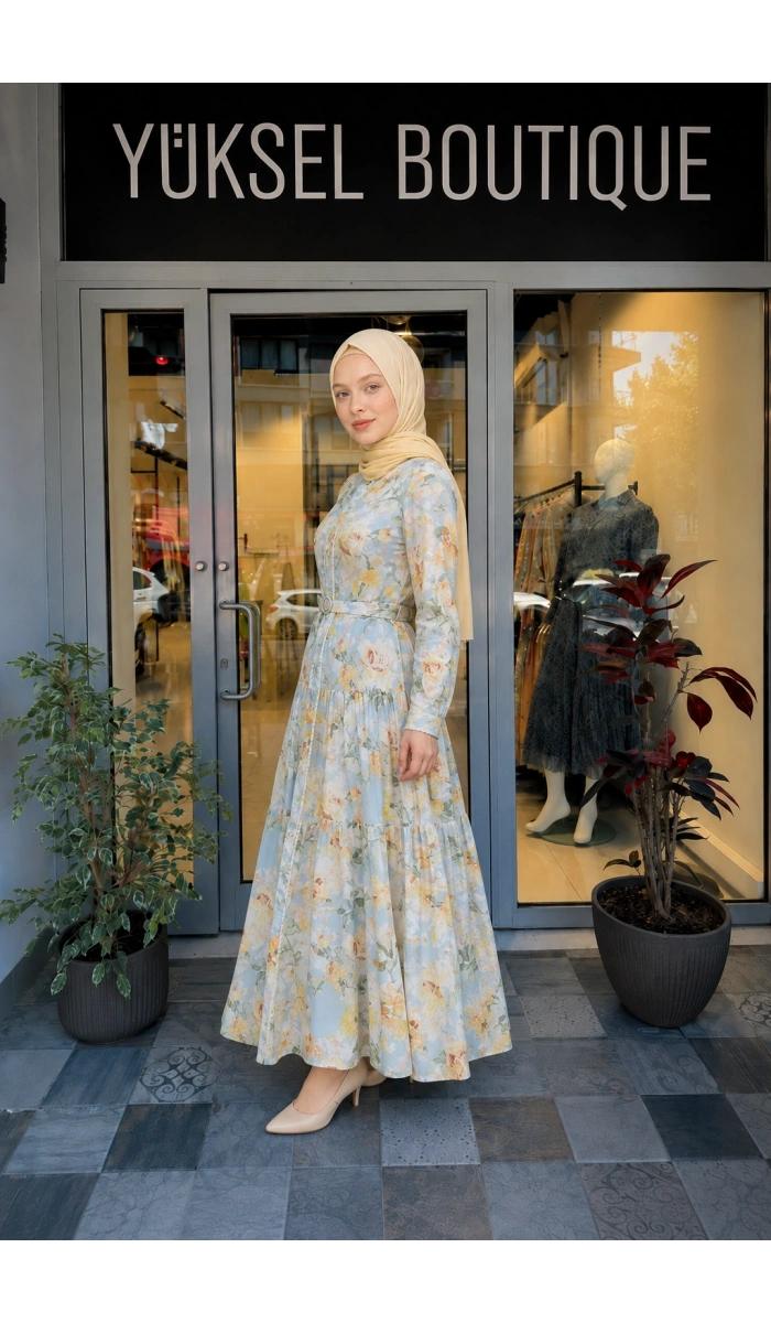 Jamıla Sarah Gülnaz Elbise SS25-3073