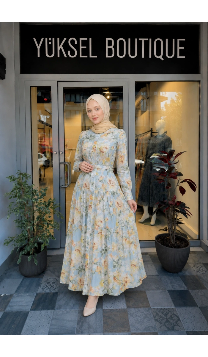 Jamıla Sarah Gülnaz Elbise SS25-3073