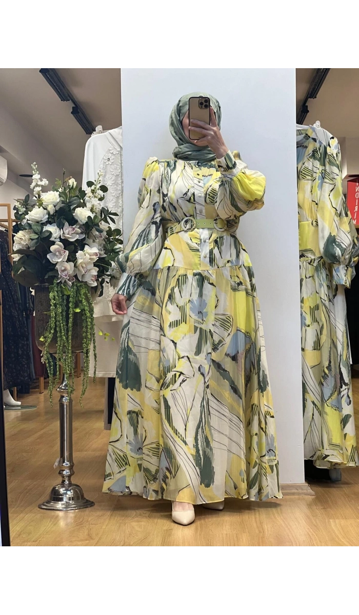 Jamıla Sarah Mehtap Elbise SS25-3089