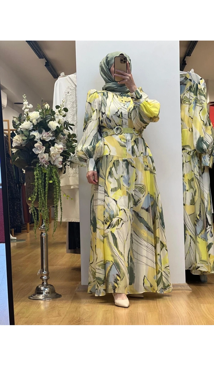 Jamıla Sarah Mehtap Elbise SS25-3089