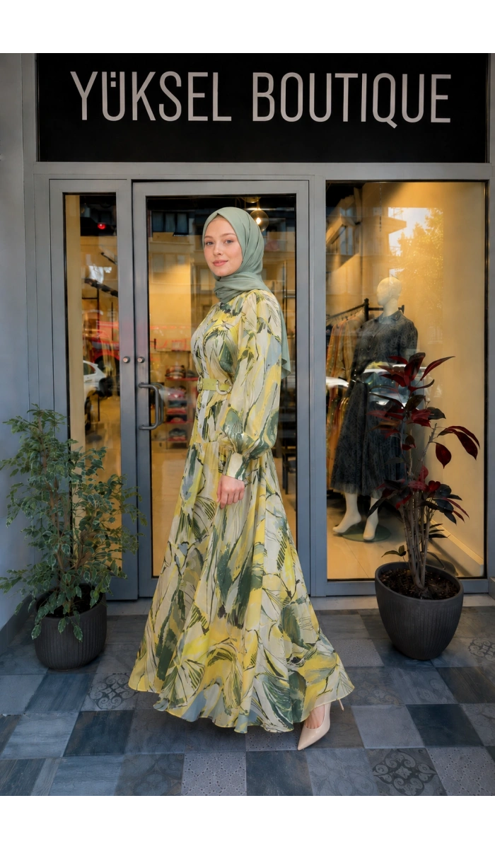 Jamıla Sarah Mehtap Elbise SS25-3089