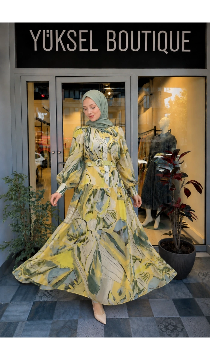 Jamıla Sarah Mehtap Elbise SS25-3089