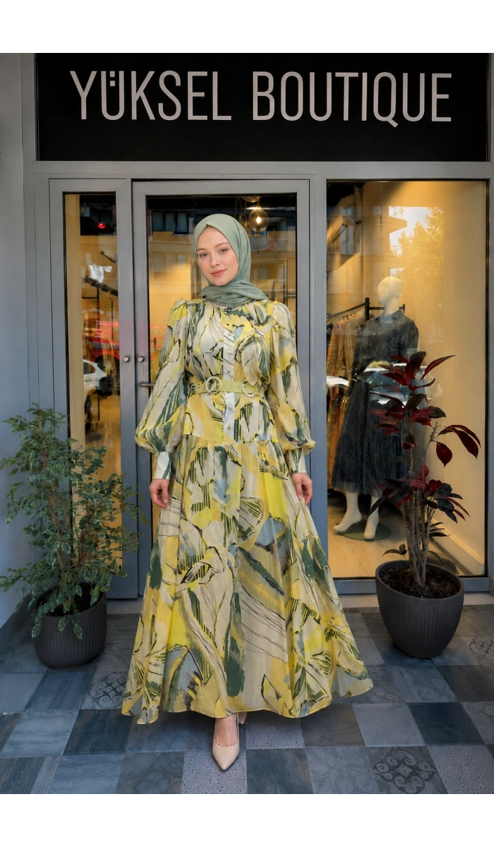 Jamıla Sarah Mehtap Elbise SS25-3089