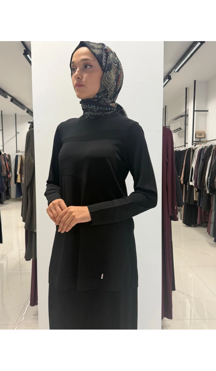 Kendinden Desenli Triko Etek 3262004