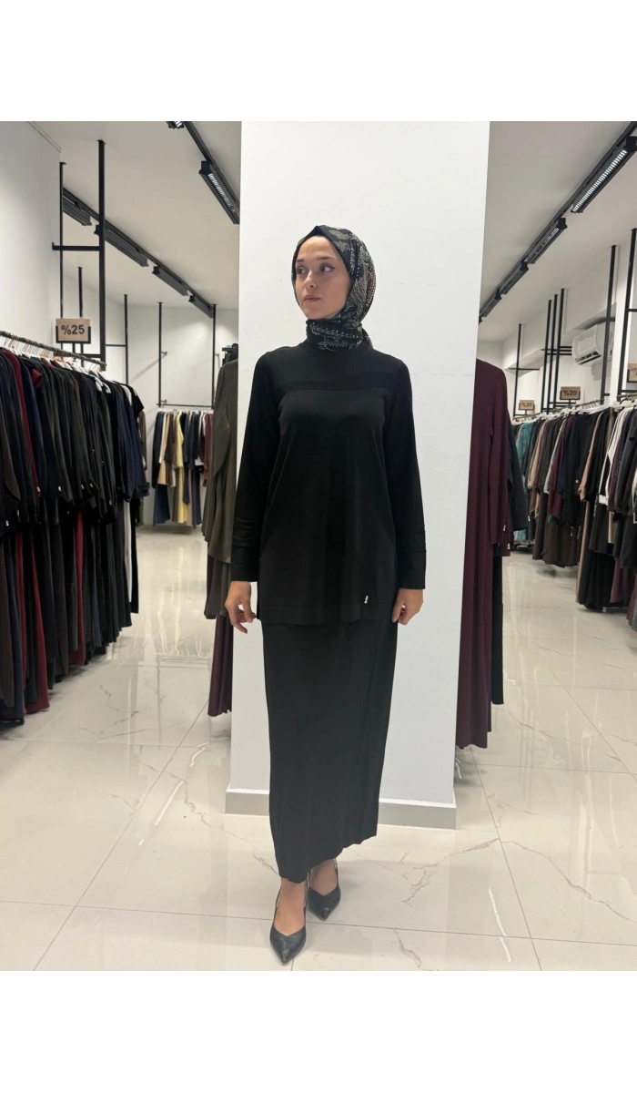 Kendinden Desenli Triko Etek 3262004