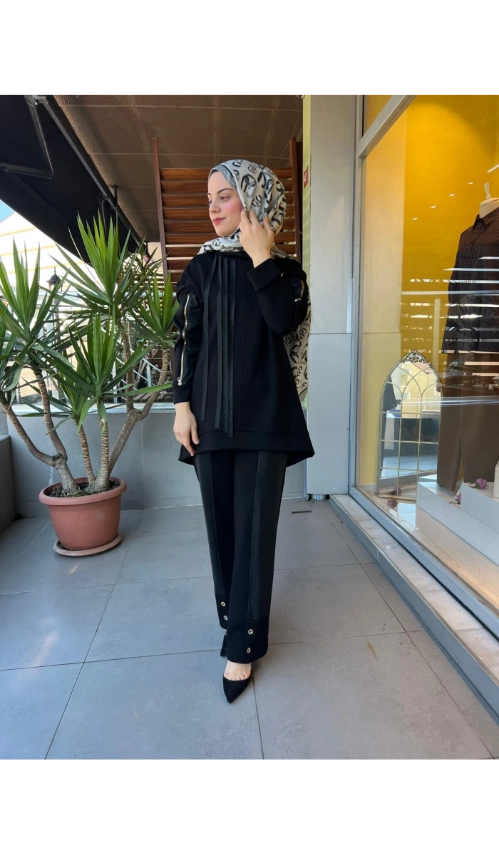 Mascara Paçalar Düğmeli Pantolon 56MK3118