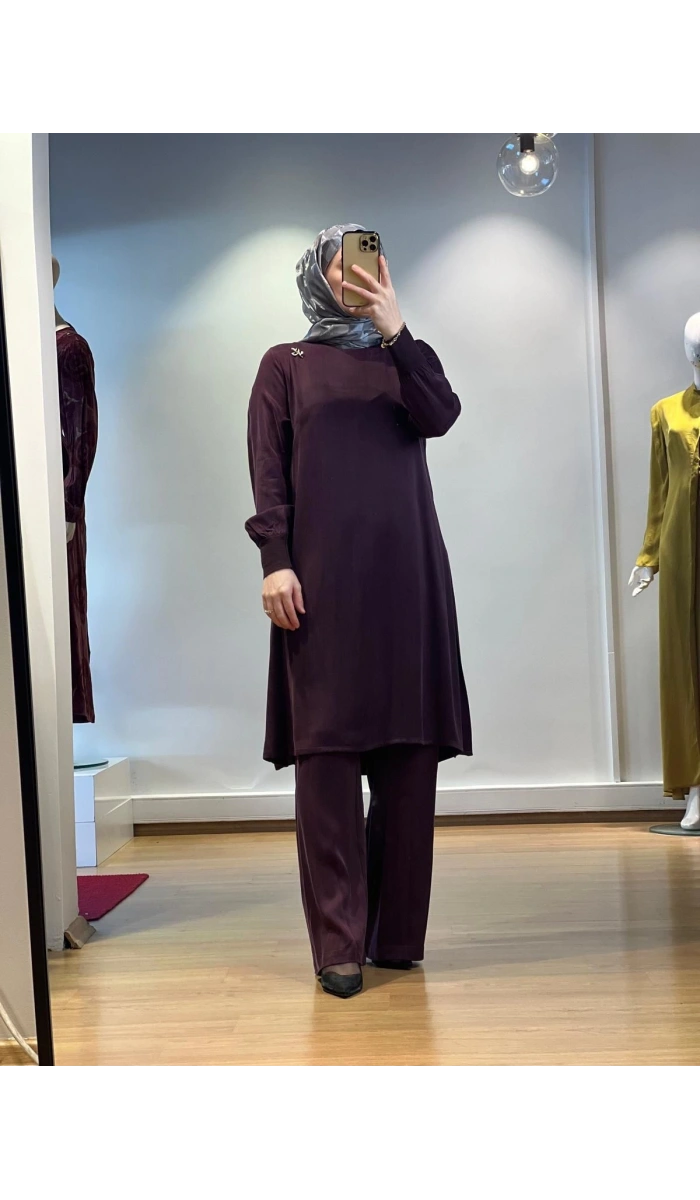 MissDalida A Kesim Cupro Tunik T25K-6004
