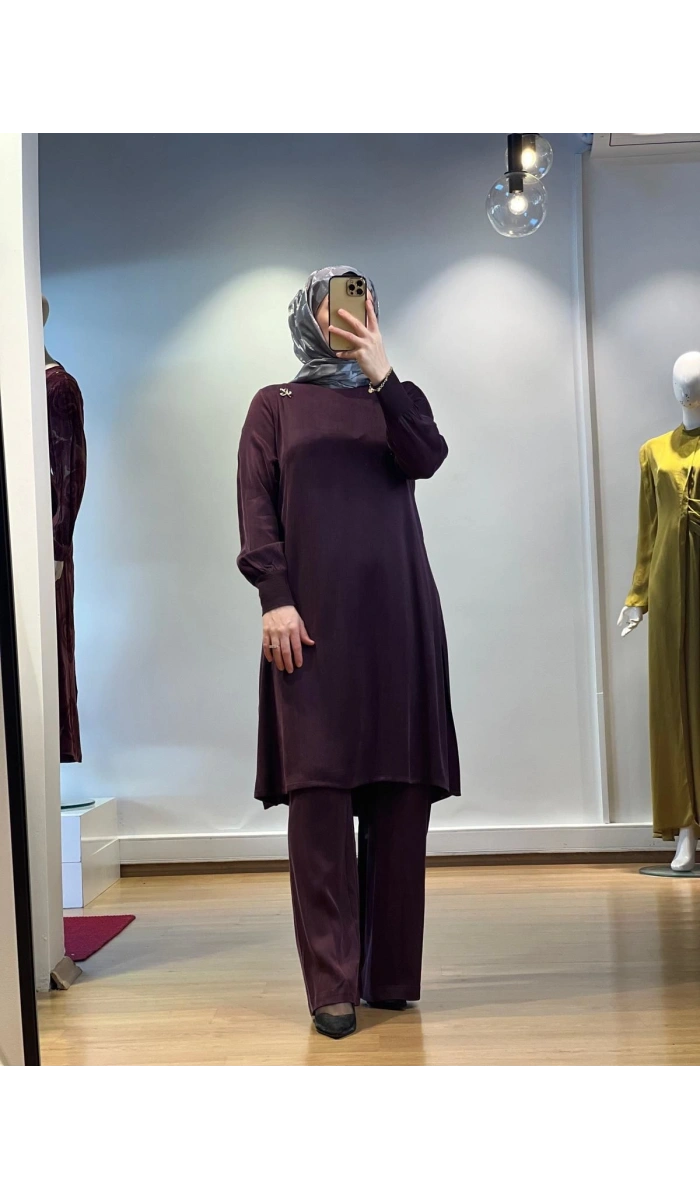 MissDalida A Kesim Cupro Tunik T25K-6004