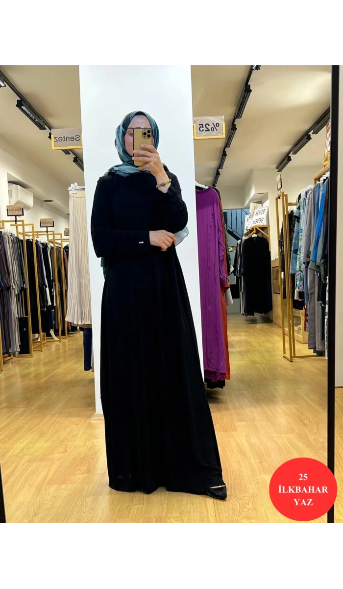 MissDalida A Kesim Yuvarlak Yaka Elbise T25Y-4070