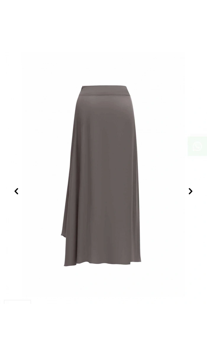 MissDalida Asimetrik Kesim Cupro Etek 25Y-2009