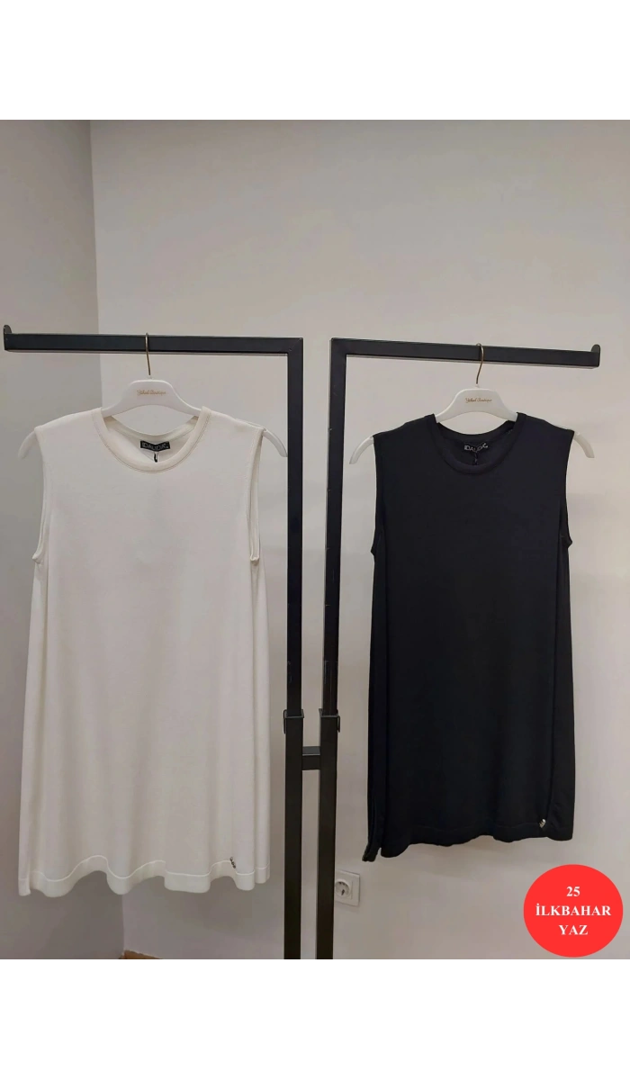 MissDalida Basic Kolsuz Triko Tunik 25Y-6000