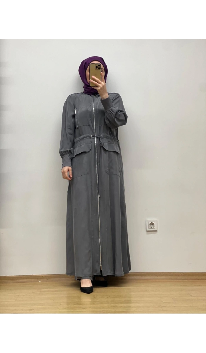 MissDalida Beli Büzgülü Cupro Ferace T25Y-8013